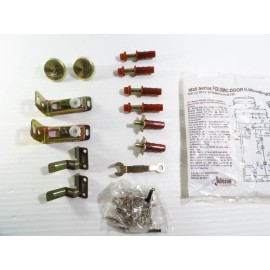 Johnson 1825 Series Folding Door Hardware Parts Kit: 4 Door w/ #38 Knob Package