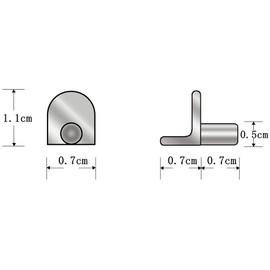 YFFSFDC Shelf Dowel Inserts Shelf Support Pins Metal Household Hardware Wardrobe Cabinet Concealed Partition Tray