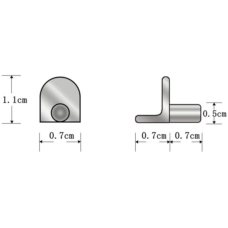 YFFSFDC Shelf Dowel Inserts Shelf Support Pins Metal Household Hardware