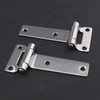 Micro Traders 2Pcs T Type Container Hinges High Polished Solid