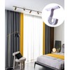 Curtain Rod Brackets 2pcs White Curtain Rod Holder for Drapery