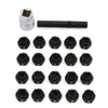 LYNICESHOP Car Wheel Lock, 22Pc Wheel Locking Key Anti-Theft Removal