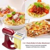 KENOME Pasta Maker Attachment for KitchenAid Stand Mixers 3 in