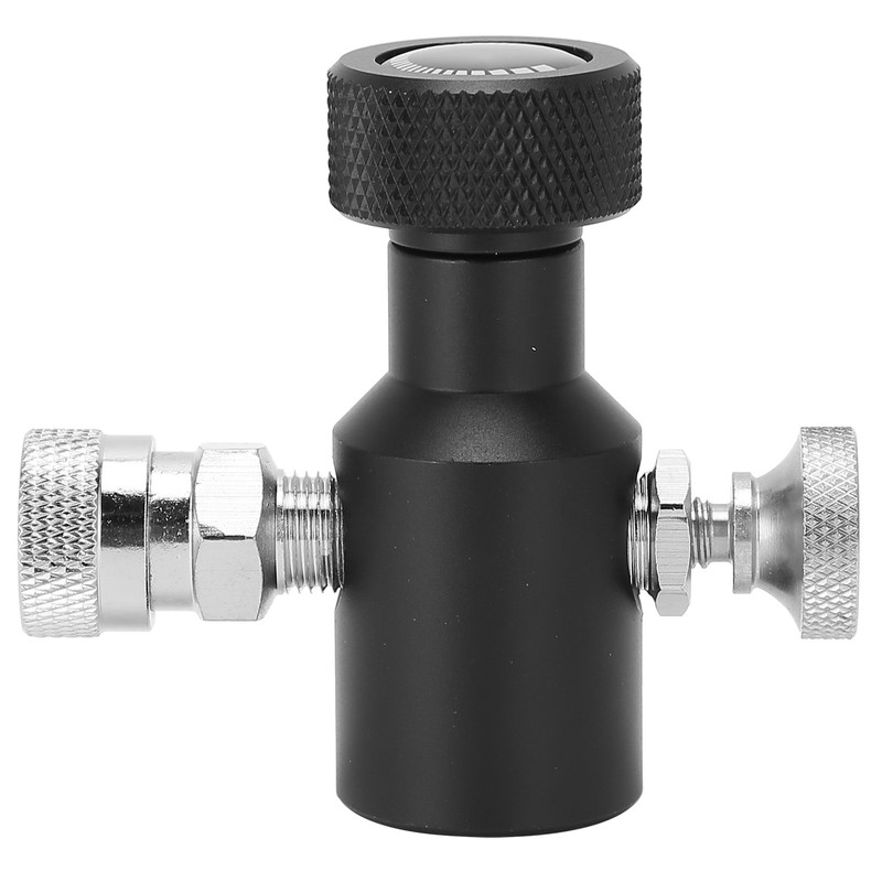 G1/2-14 CO2 Refill Adapter Connector Black Soda ASA Release Valve