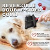 Dual Flexible Slicker Brush for Dogs&Cats Double-Sided Dog Brush