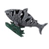 Shark Sculpture Hollowed Waterproof Resin Durable 7.3in Long 4.5in Wide