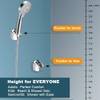 YOO.MEE On Wall Mount Shower Bracket for Handheld shower head,