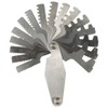 HOBBYIN 16pcs 29 Degree Acme Screw Pitch Gauge, Stainless Steel