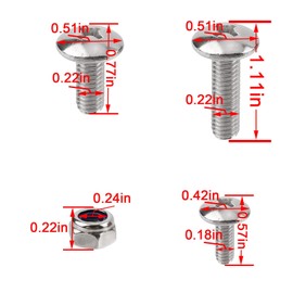 MOTOALL 25 Piece Fender Bolts Screws Nut Mount Kit Plastics Hardware Replace for Yamaha Banshee