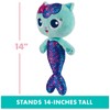 Gabby's Dollhouse Talking MerCat Plush 14 Inch Interactive Cuddly Toy