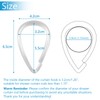 Top-spring Clear Shower Curtain Hooks Plastic Shower Curtain Rings, Drop