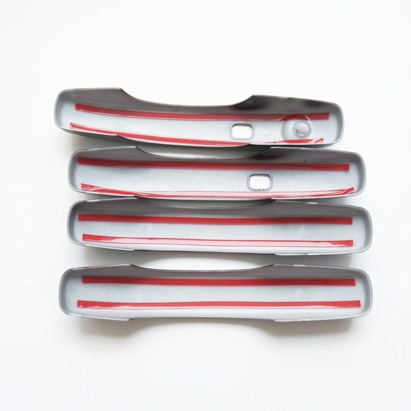 CYAuto Chrome Carbon Fiber Gloss Black Exterior Door Handle Cover