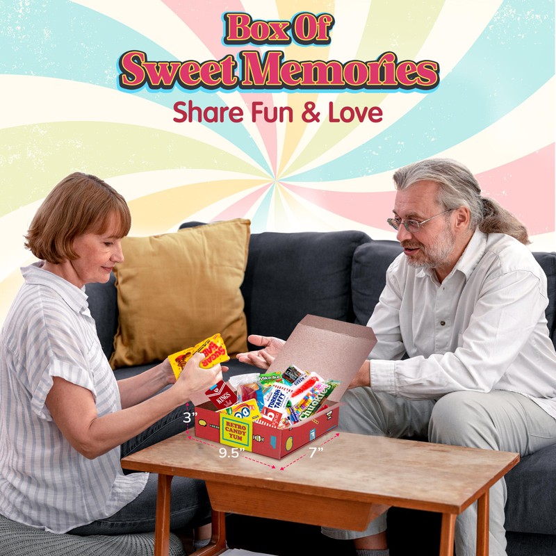 RETRO CANDY YUM ~ 1953 72nd Birthday Gift Box Mix