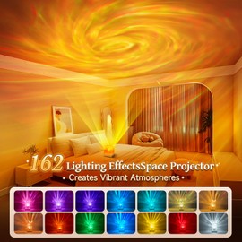 Flower Lamp Purple Pink Lights,18 Colors Cool Crystal Tornado Lamp Planetarium Projector,Dimmable Solar System Projector Decorative Flower Lights,Girly Pink Room Decor Aesthetic Purple Gifts for Women