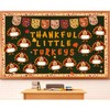 Thanksgiving Turkey Classroom Bulletin Board Kit, Thanksgiving Classroom Decoration Thankful