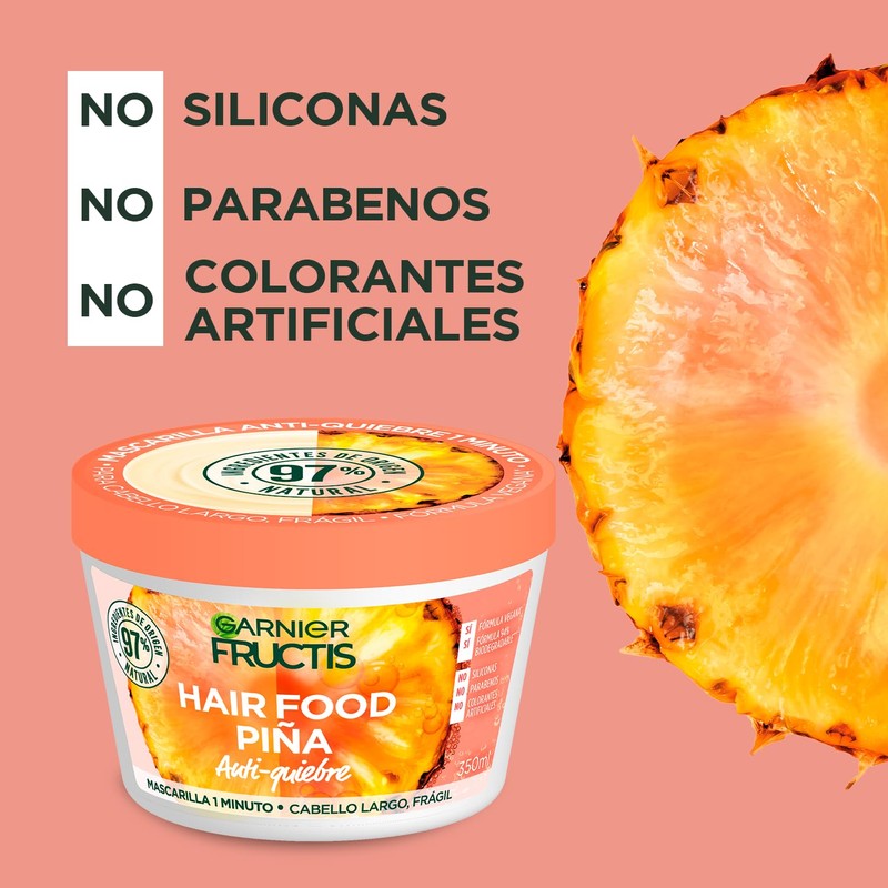 Kit Garnier Fructis Hair Food Piña 2 pack de mascarilla