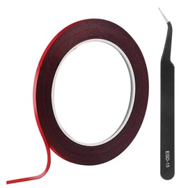 DIYPHONE Double Sided Adhesive Tape with 1 Tweezers Phone Repair Tape LCD Touch Screen Repair Tape LCD Screen Adhesive Tape for Smartphone,Tablets,Laptops (2mm Width,0.23mm Thickness,10m Length)