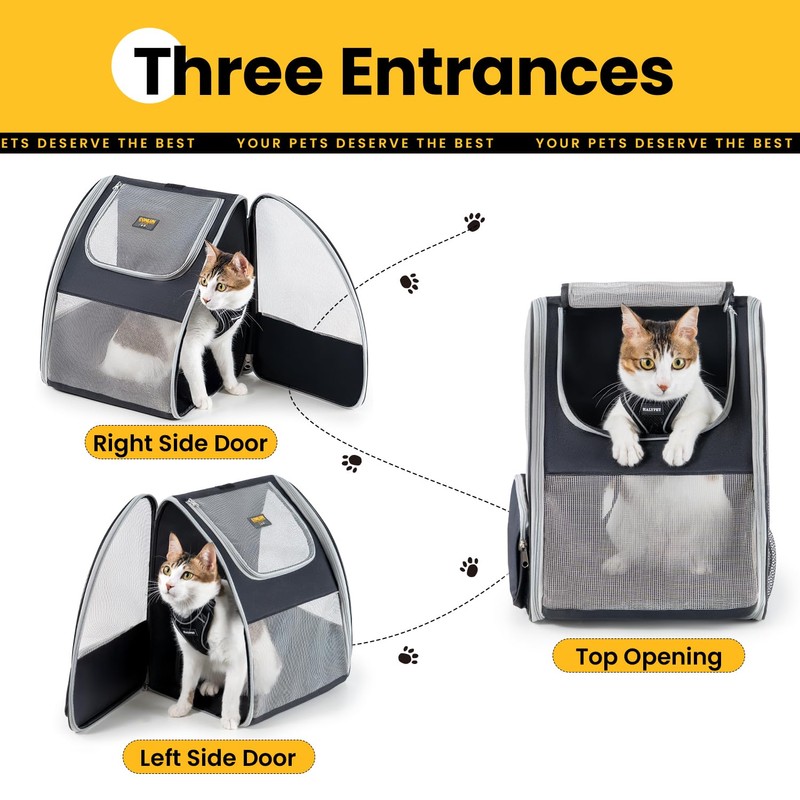 Conlun Cat Backpack Carrier for Small Dogs and Cats Fit