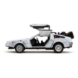 Jada 1/32 Time Machine Frost Delorean Volver Al Futuro Dmc Color Gris