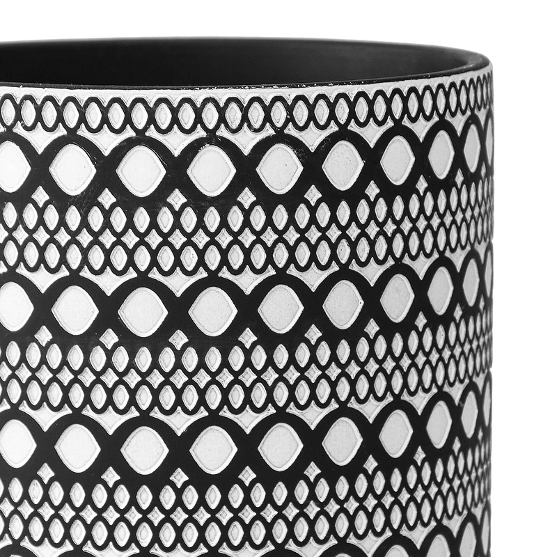 8 Inch Modern Design Ceramic Plants Pot with Drainage Hole,