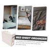 VILLFUL Closet Organizer Bed Sheet Organizer and Storage Foldable Sheets
