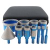 Tile Hole Saw Kit Diamond- BRSCHNITT 11pcs Diamond Core Drill