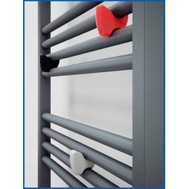 Yo! Towel Rail for Bathroom Radiators Pack of 4 (Grey)
