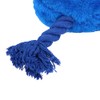 Plush Soft Blue Happy Face Dog Play Toy With Squeak