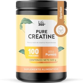 LIFE 360 Creatina Monohidratada Pura en Polvo 5g por porción                                                                                          