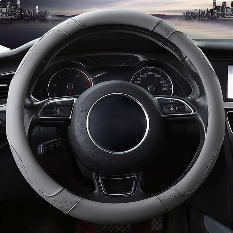 SFONIA Car Steering Wheel Cover Steering Wheel Protector Microfiber Leather