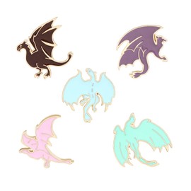 Liasun Lindo juego de pines esmaltados, broches de solapa, broches de dibujos animados, para ropa, bolsas, mochila para mujer, Metal, Esmalte