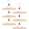 Richards Natural Wood Pants Hangers Set Of 6 Non Slip
