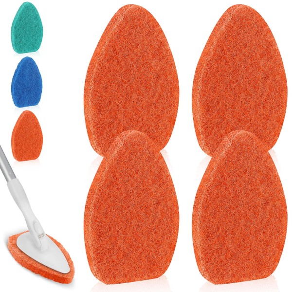 Baderke 4 Pcs Tub Tile Scrubber Cleaning Brush Pads (Without