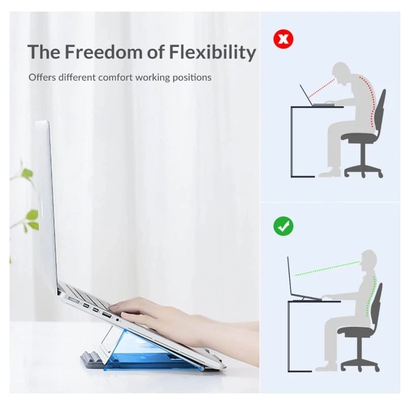 Laptop Stand Adjustable Computer Stand for Desk Ergonomic Aluminum Holder