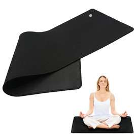 Grounding Mat Earthing Mat Grounding Bed Sheet Grounding Mat For Improving Sleep,Ground Universal Pad,Health Grounding Mat, Mproves Sleep And Balance 30x100cm Grounding Mat（Black）