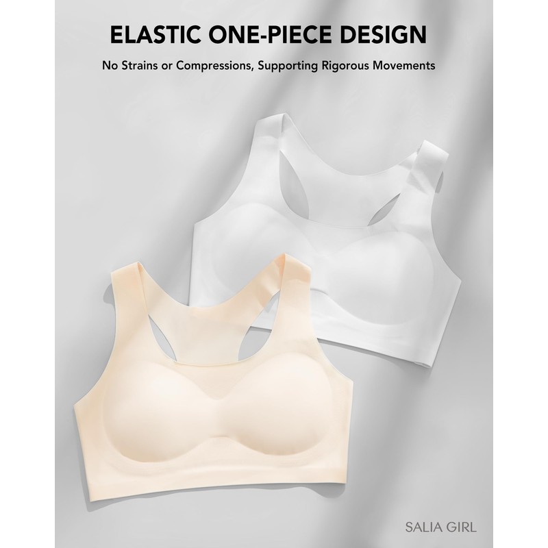 SALIA GIRL Training Girls Bras for Teens 10-16 Racerback Seamless