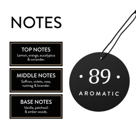Aromatic • 89 • Luxury Hanging Paper Air Freshener - Pack of 5 | Elite Fragrances for Business, Car & Lifestyle | Up to 20 Days Fragrance