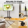 5Rcom Dual-Pole Rolling TV Stand for 32-70 inch LCD LED