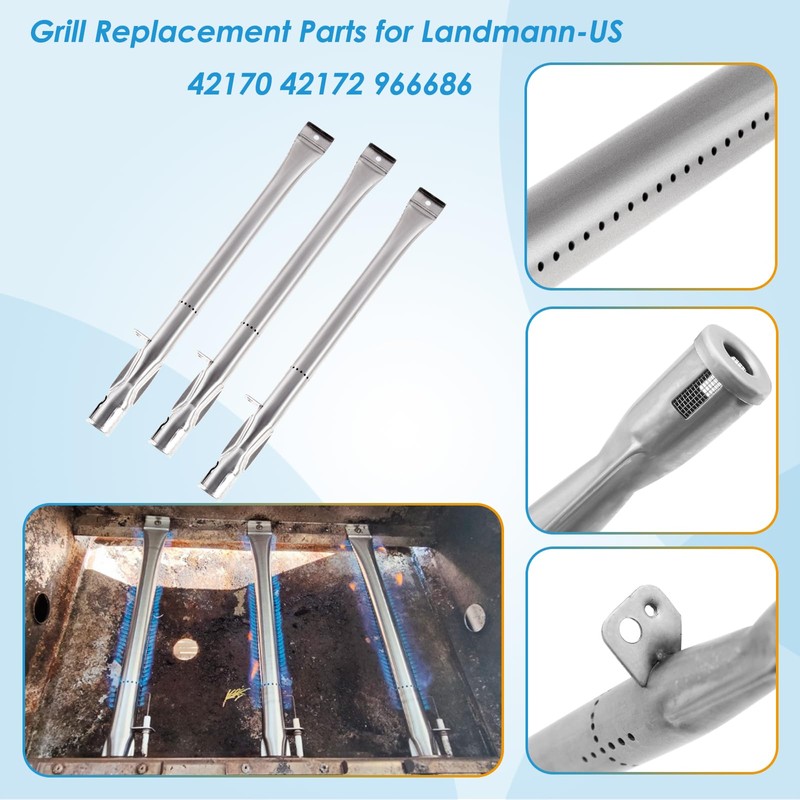 BBQration Grill Replacement Parts for Landmann US 42170 42172 966686,