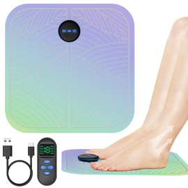 Lahee EMS Foot Mat, Foot Care, Training, Leg Strength, Washable Mat, Soft Fabric, 8 Modes, 19 Levels, Convenient to Carry, Unisex, Respect for the Aged Day, Gift, Japanese Instruction Manual (English Language Not Guaranteed)