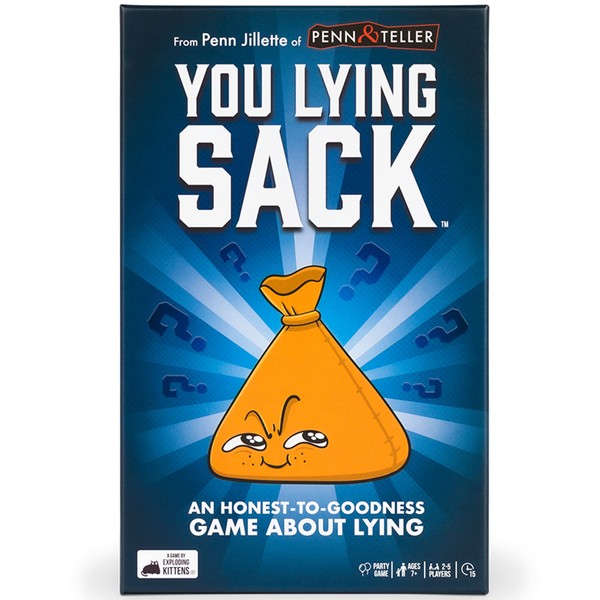 Exploding Kittens You Lying Sack An Honest to Goodness Game About Lying - Outsmart Your Opponents in This Fun Game for Adults Teens & Kids - Fun Family Games
