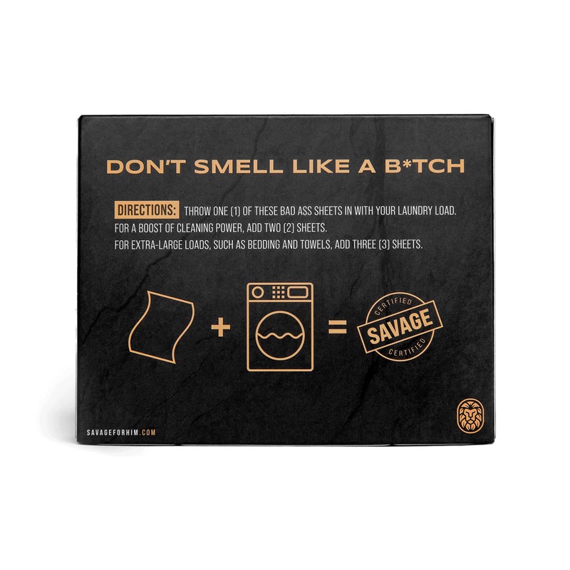 Savage for Him - Premium Scented Laundry Sheets - Warrior
