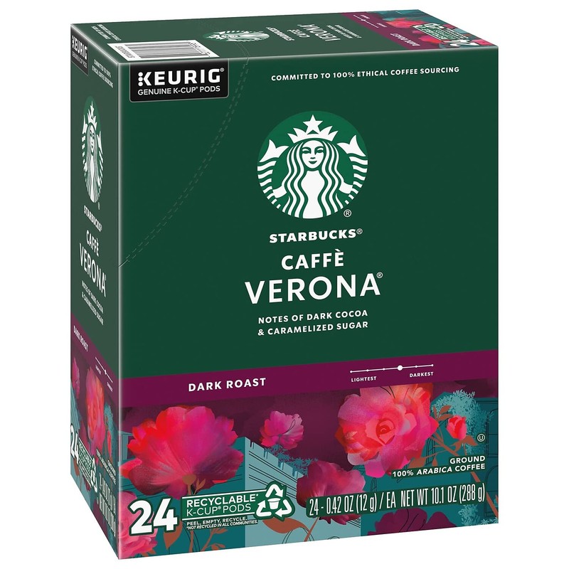 Starbucks Caffe Verona Dark, K-Cup for Keurig Brewers, 24 Count