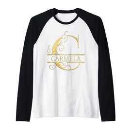 Carmela Name Raglan Baseball Tee