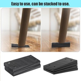 OwnMy 32 Pieces Plastic Shims for Leveling Composite Shims Wedge Shim for Leveling, Plastic Furniture Pads Furniture Levelers Shims for Table Door Window Toilet