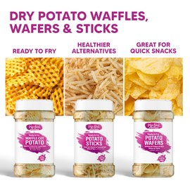 Pardesi Far Far/Fryums Potato Stick/Potato Sali, 24.07 OZ (700g) Jar I Uncooked Chip Snack I Ready to Fry I Crunchy Snack I Perfect for Parties I Indian Snack I Vegan Friendly