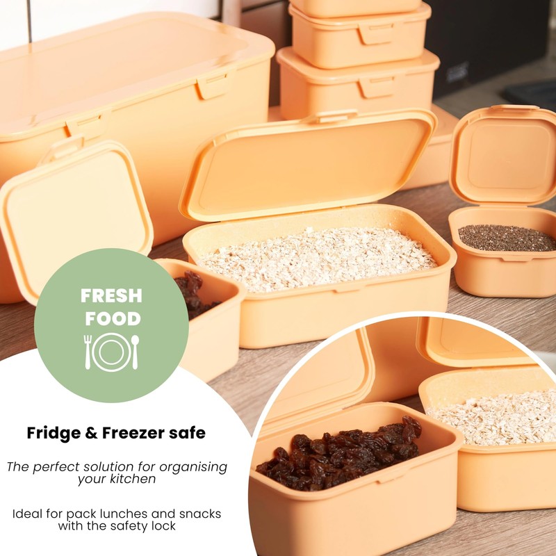 Bravich Storage Containers With Lids - Set Of 8. Multi