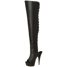 Pleaser Women's Delight-3019 Thigh-high Boots