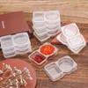 20pcs Double Compartment Condiment Container, Portable 2 Compartment Snack Containers