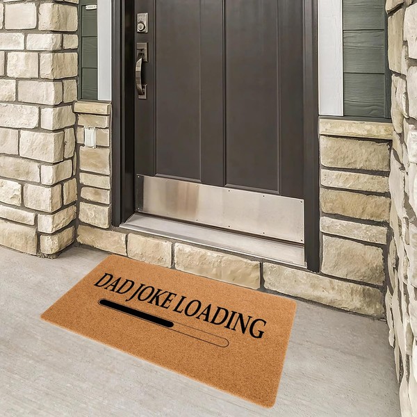 ZXQL Funny Welcome Doormat Dad Joke Loading Doormats for Entrance